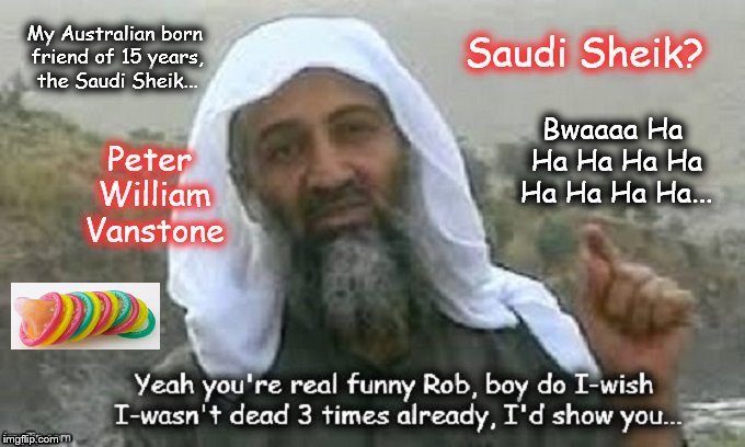 Osama Vanstone Saudi Sheik Condom